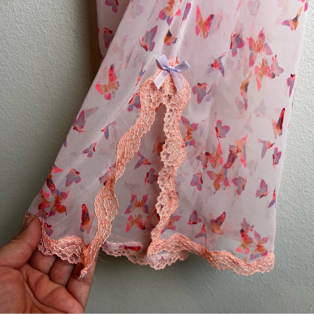 Victoria's Secret Butterfly print sheer slip dress size: XS - Picture 8 of 14